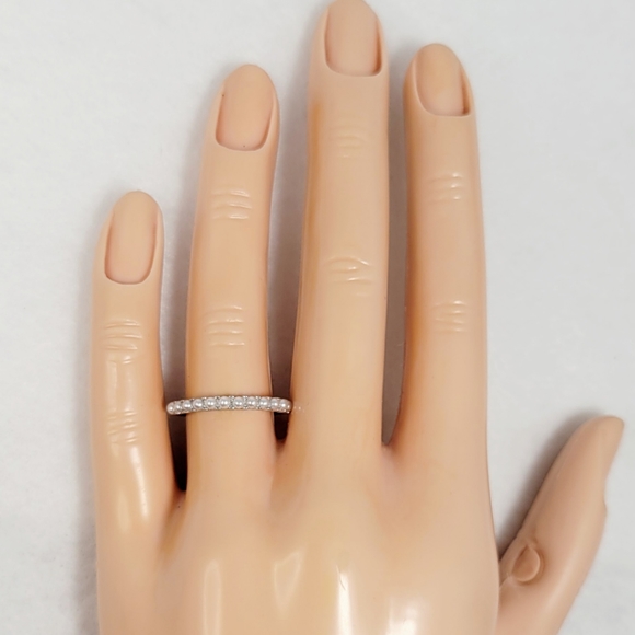 Sterling Silver Pearl Stack Ring - Picture 5 of 15